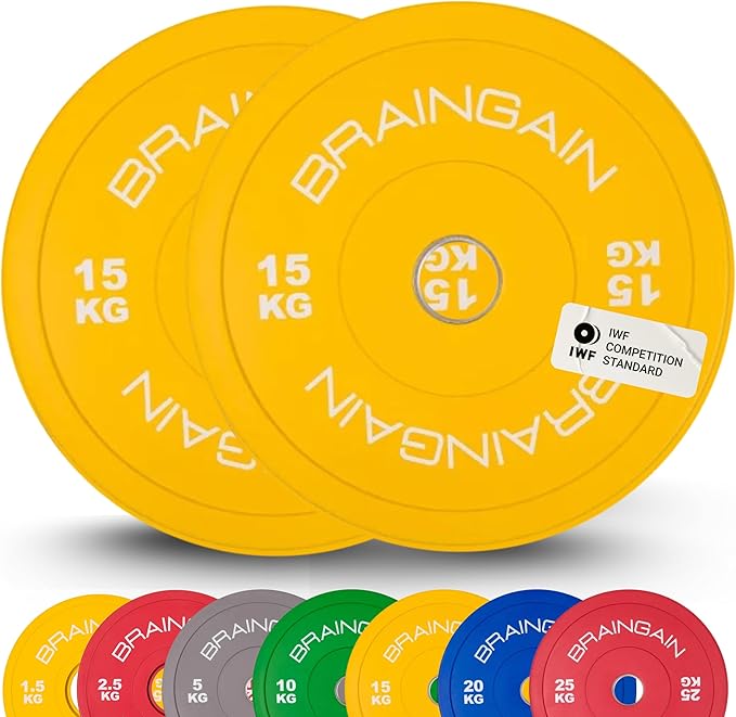 Coloured HD Bumper Weight Rubber Plates - 5kg to 25kg