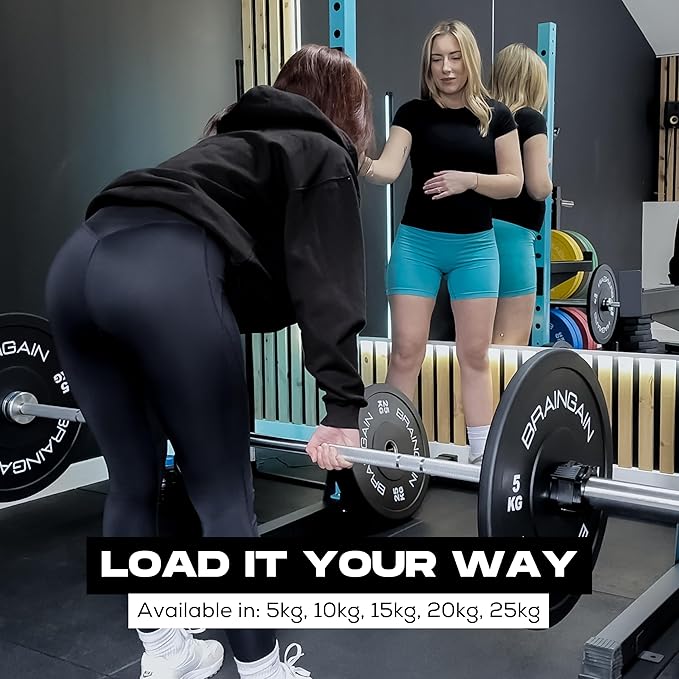 12 Sided HD Bumper Weight Plates Rubber - 5kg to 25kg