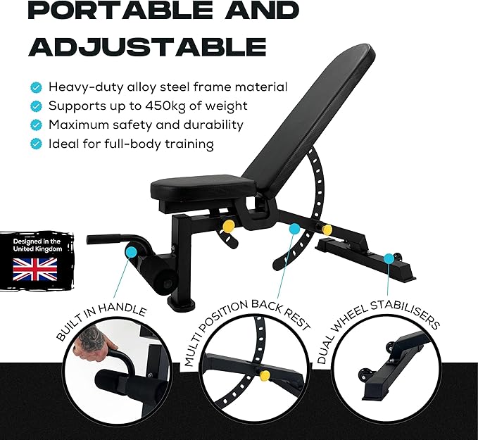 Adjustable Bench (Flat, Incline, Decline) - 2.0